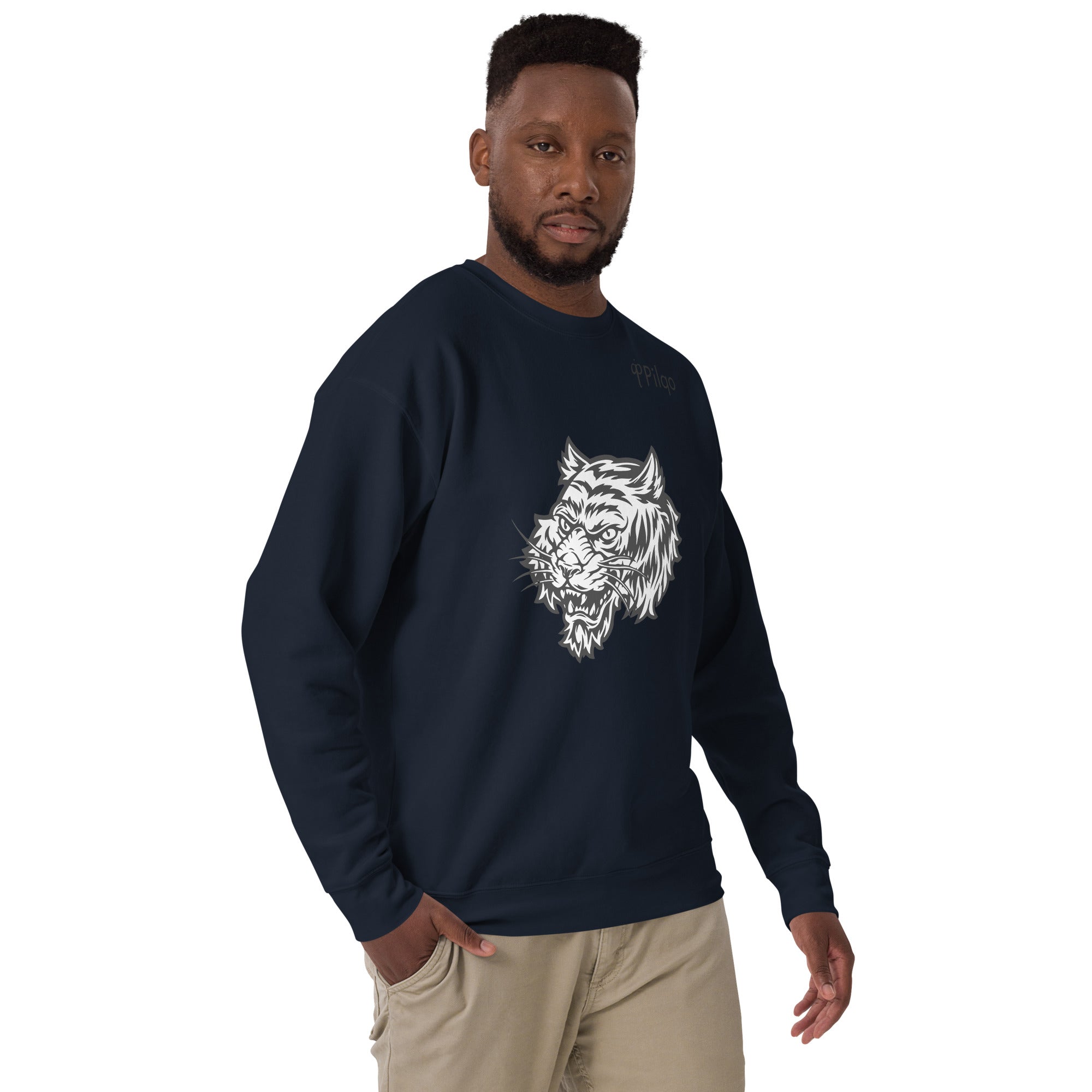 Premium sweatshirt with graphics and logo