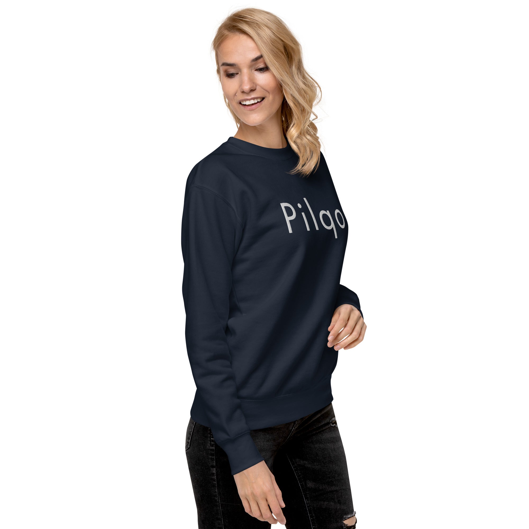 Premium Sweatshirt with embroidery text