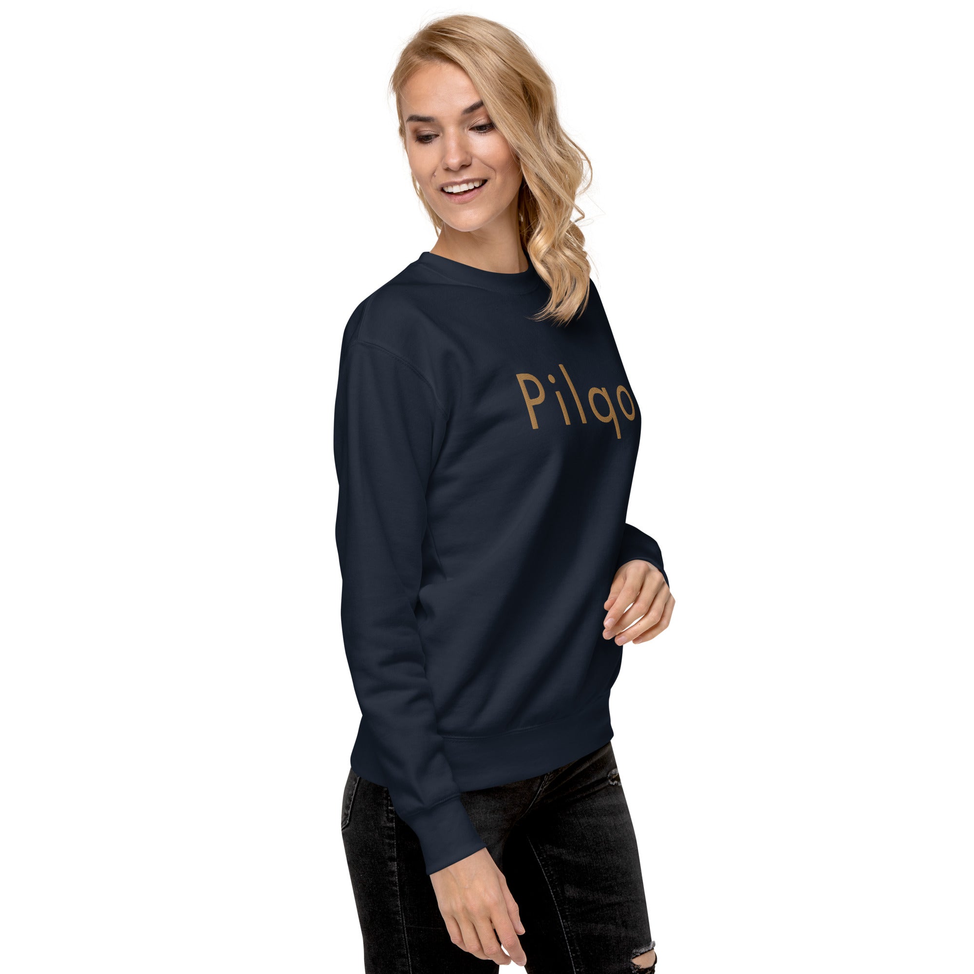 Premium Sweatshirt with embroidery text