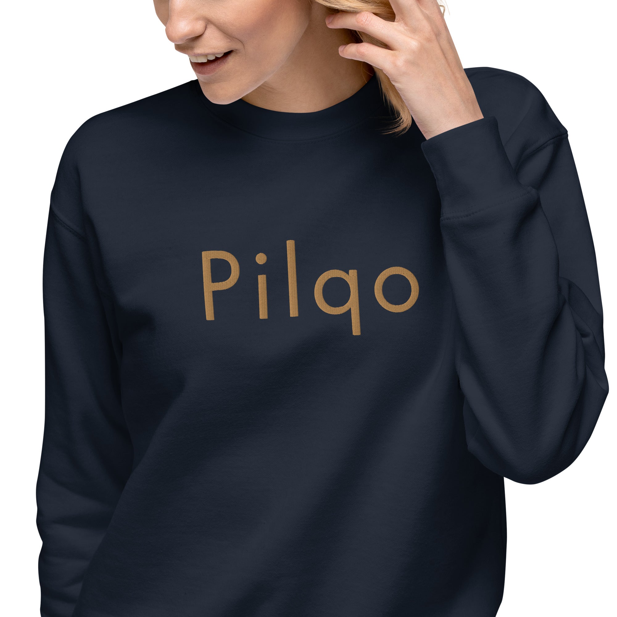 Premium Sweatshirt with embroidery text