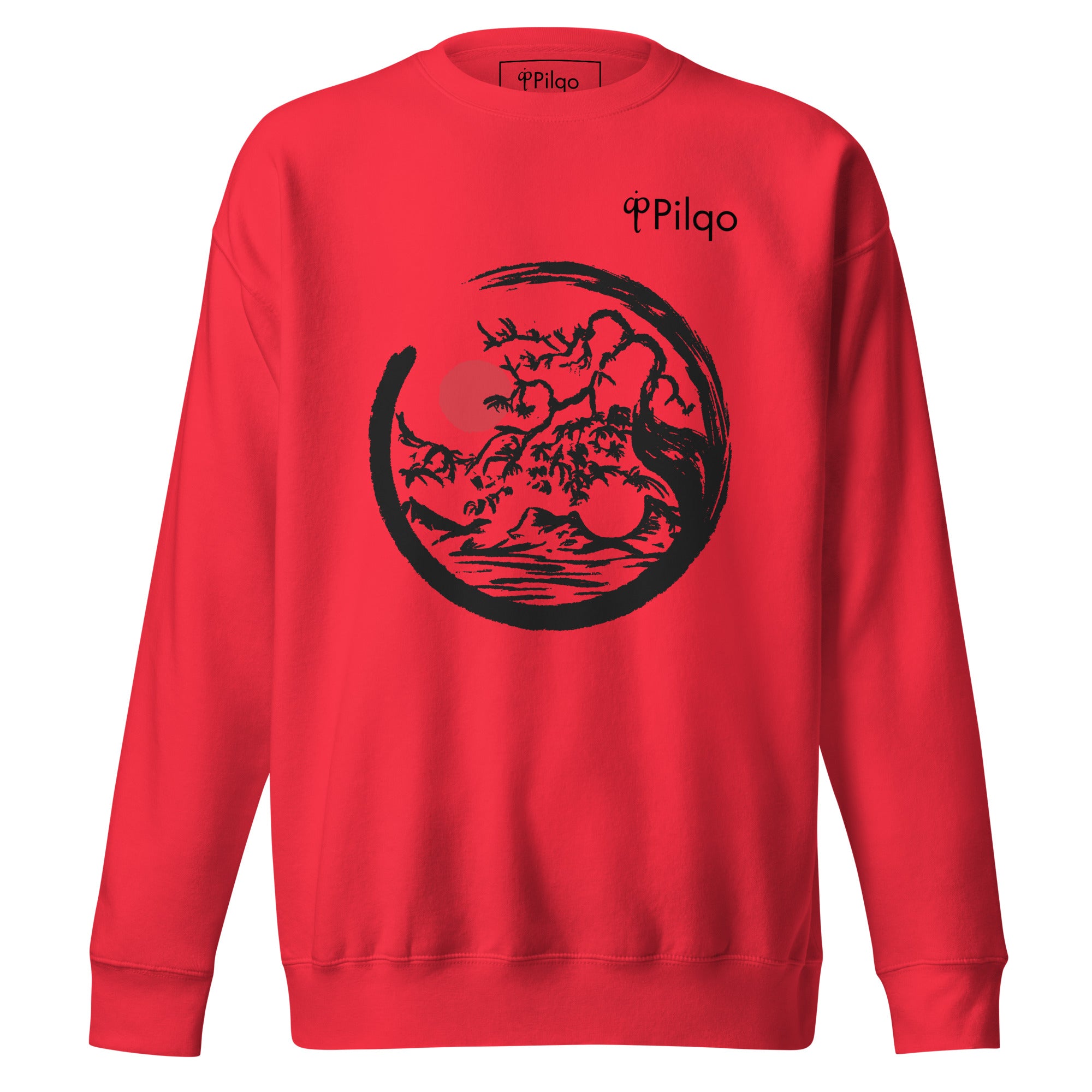 Premium sweatshirt with graphics and logo