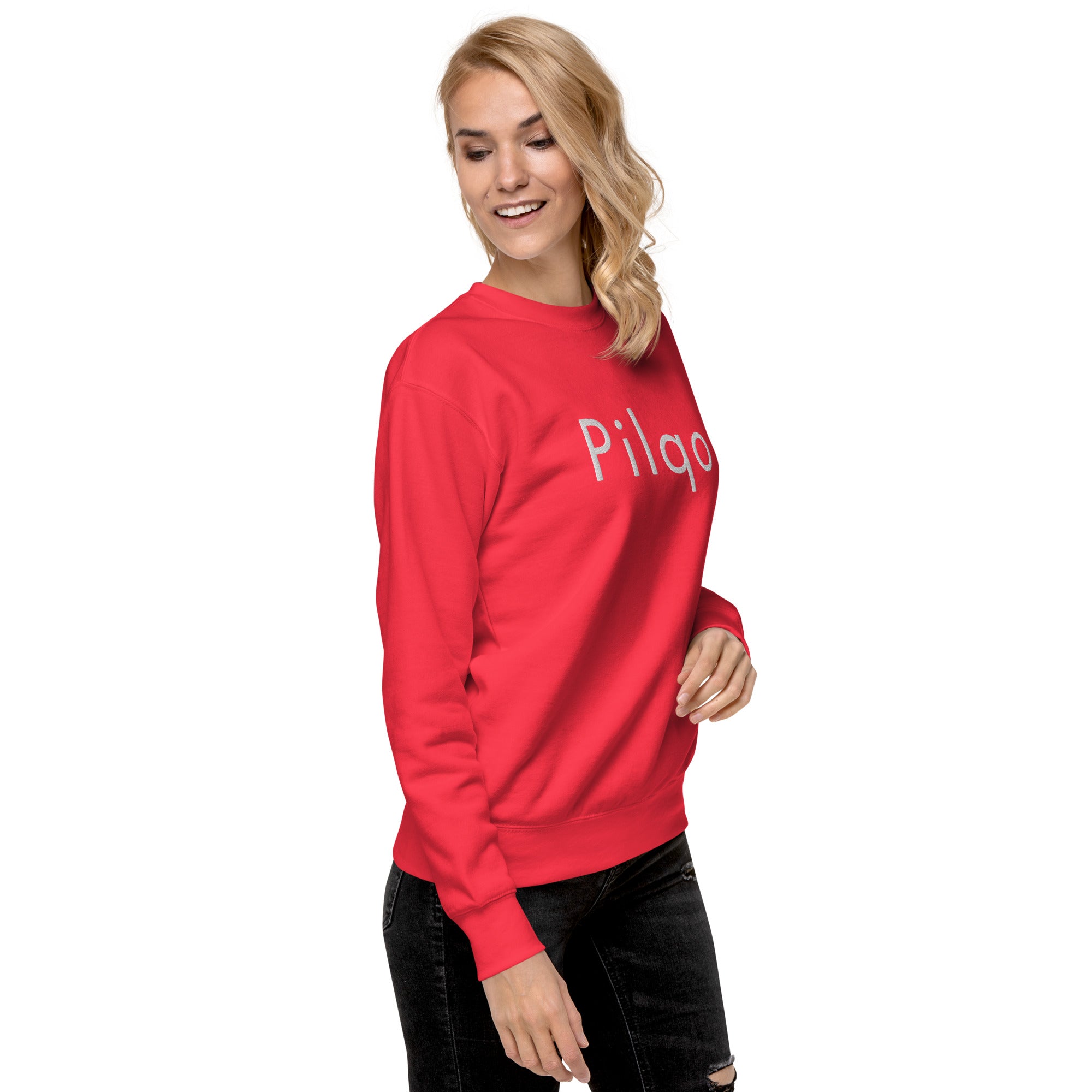 Premium Sweatshirt with embroidery text