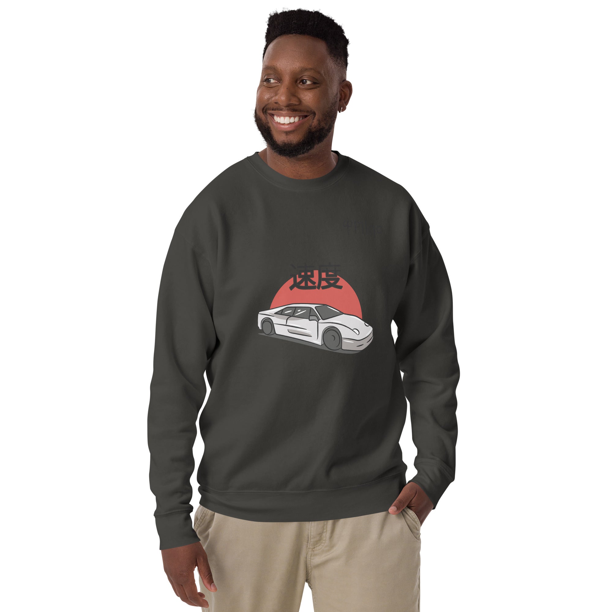 Premium sweatshirt with graphics and logo