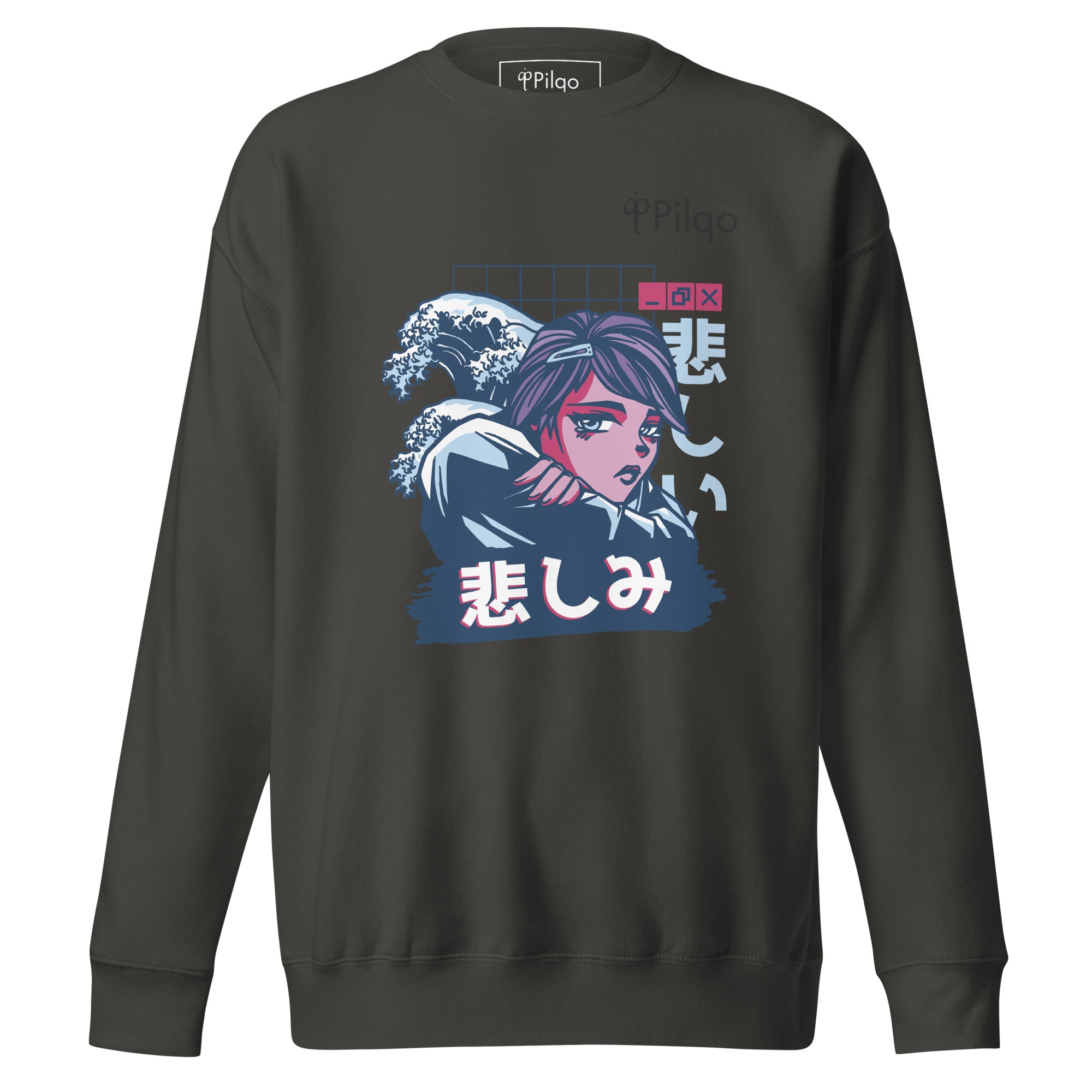 Premium sweatshirt with graphics and logo