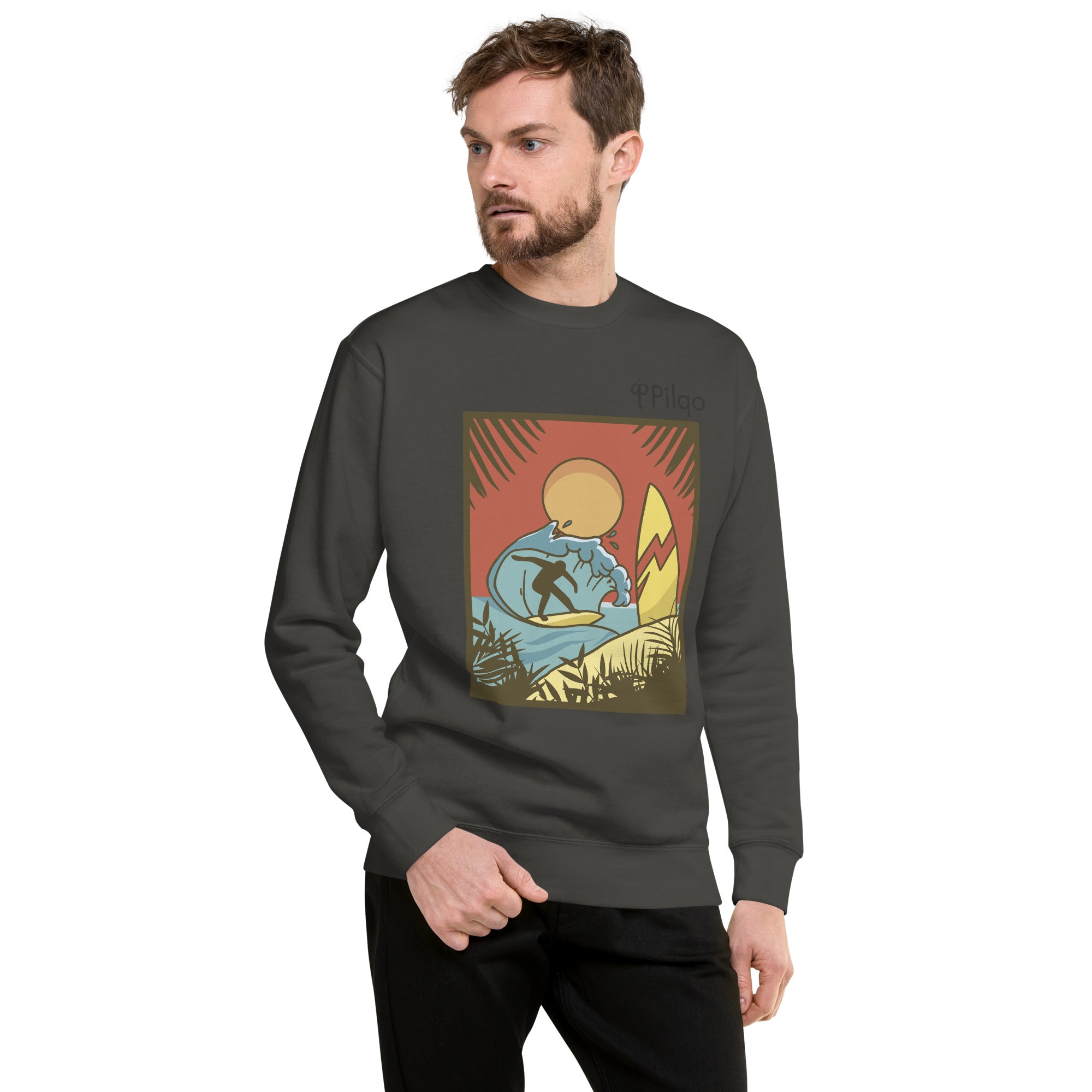 Premium-Sweatshirt mit Grafik und Logo