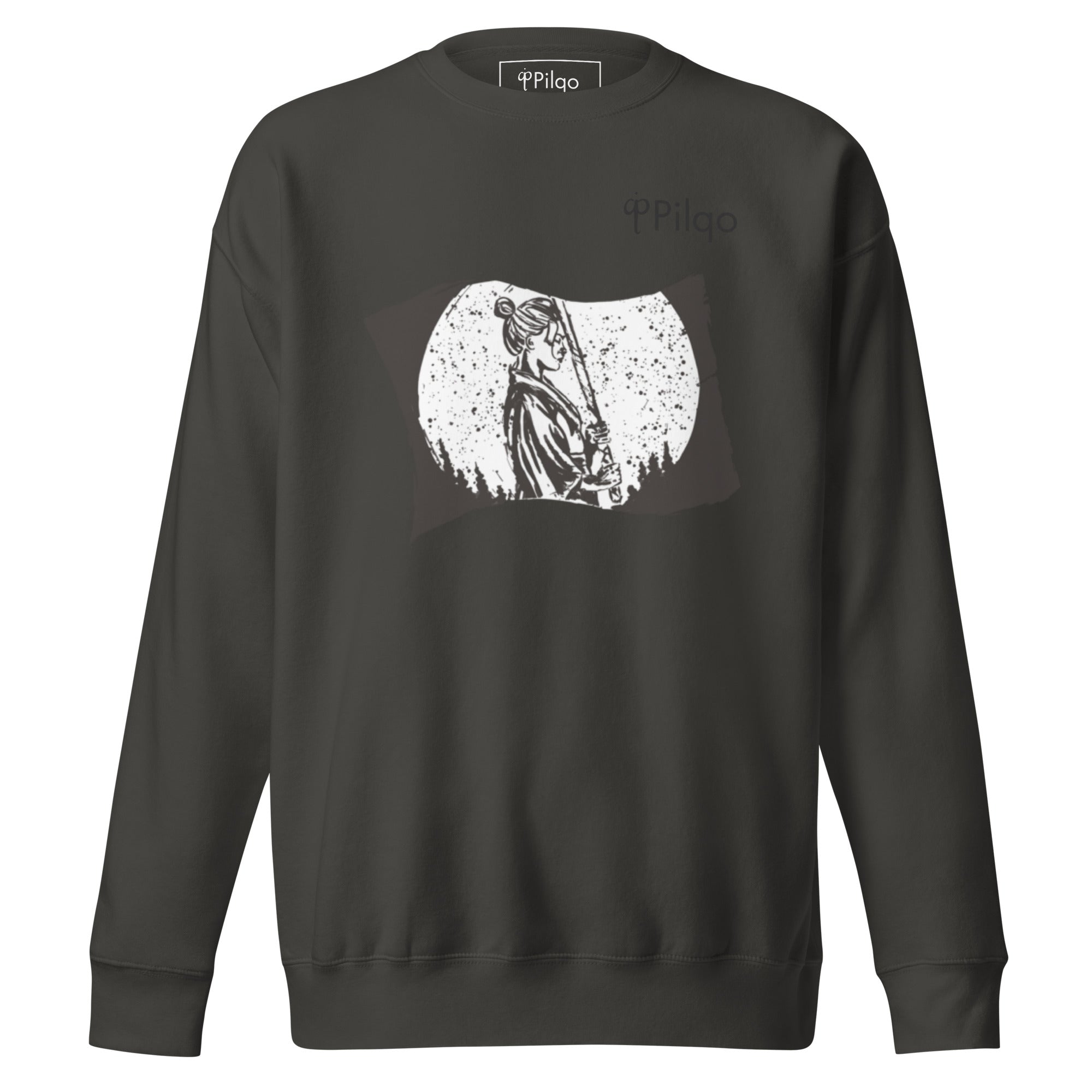 Premium sweatshirt with graphics and logo