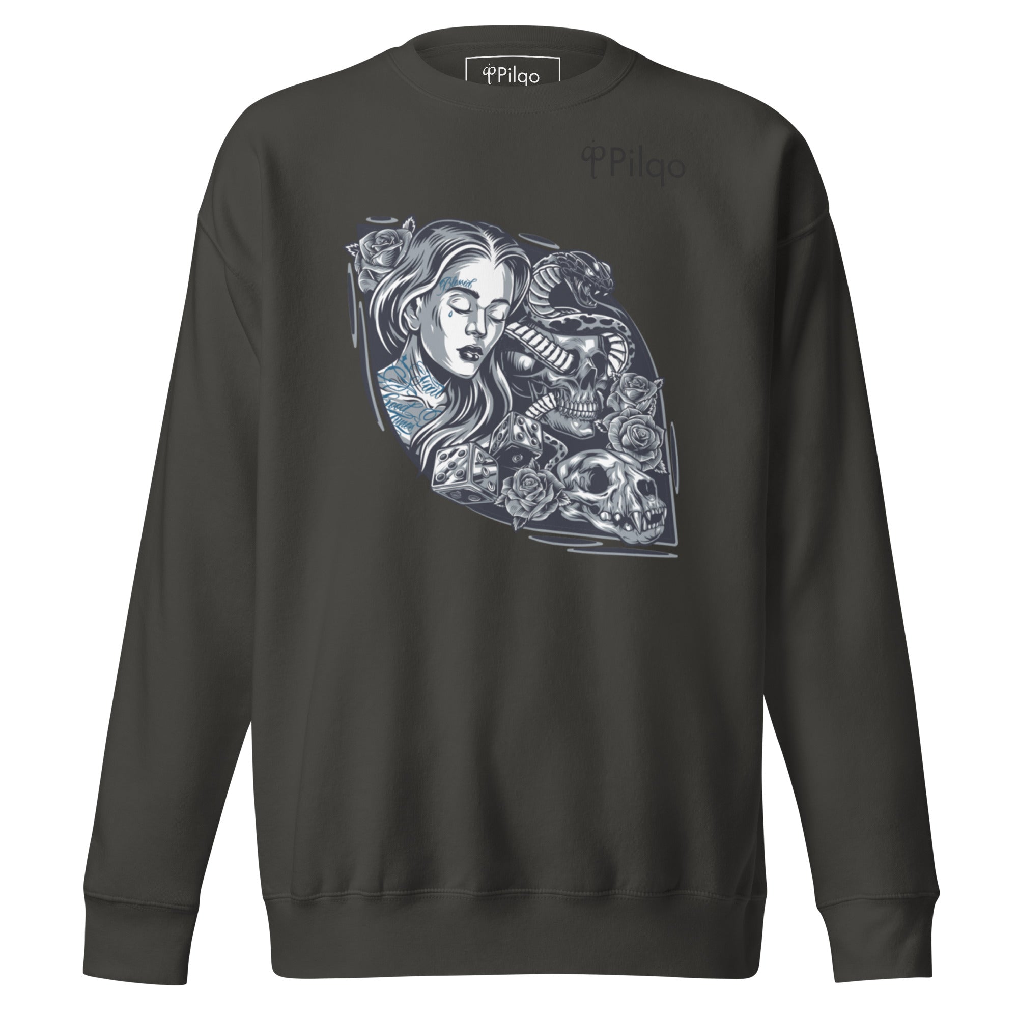 Premium-Sweatshirt mit Grafik und Logo