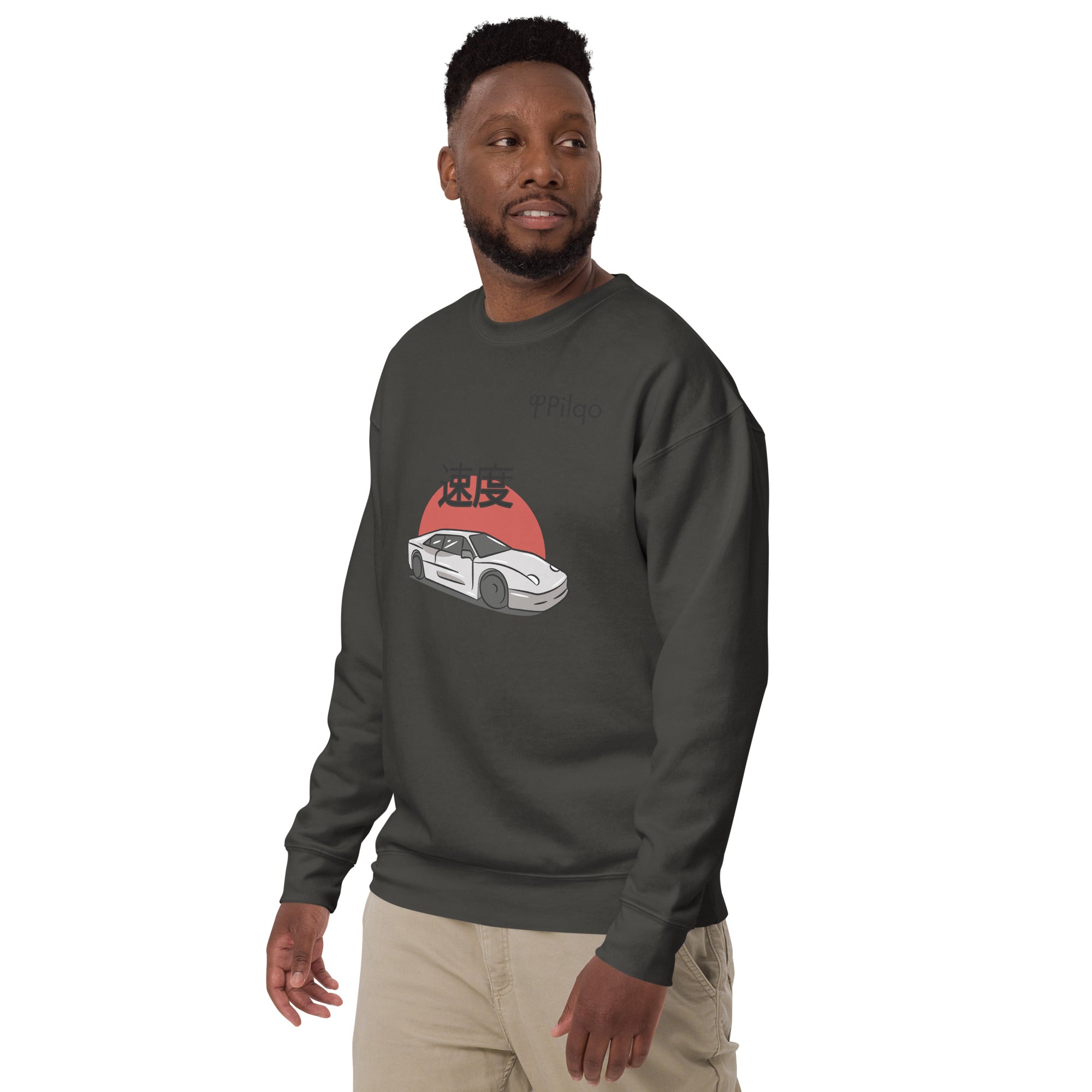 Premium sweatshirt with graphics and logo