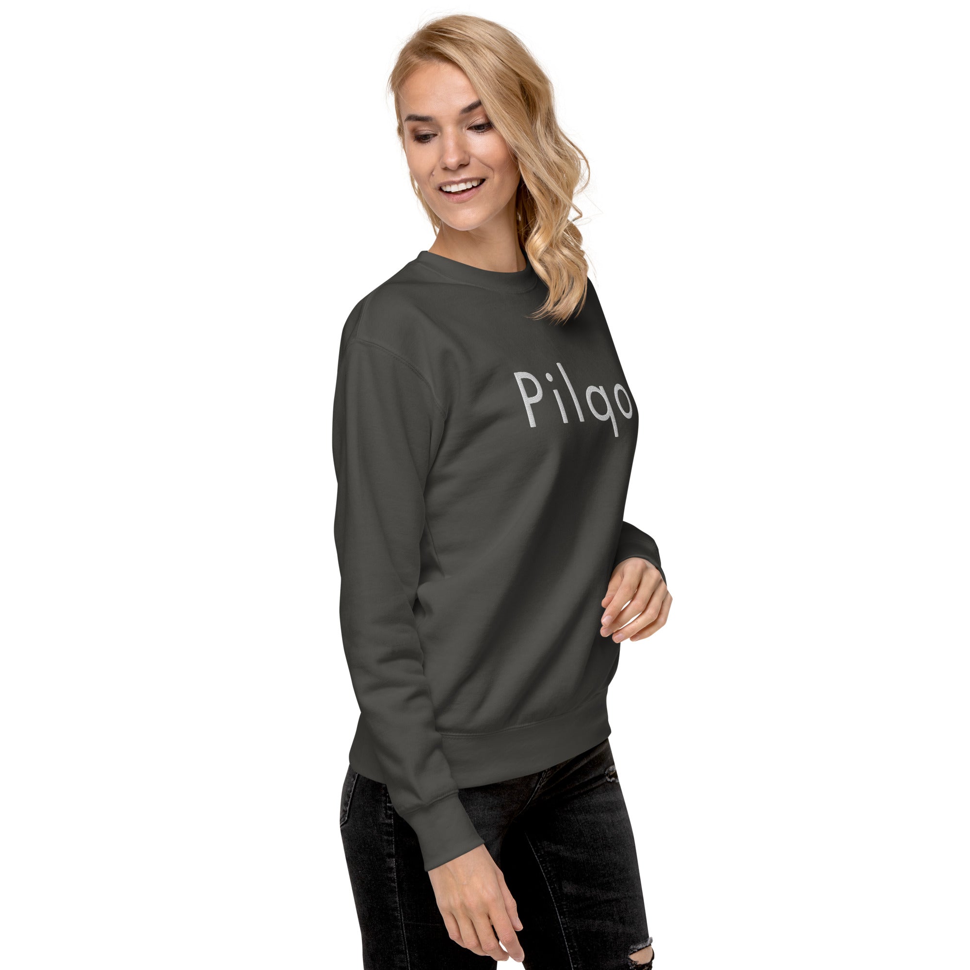 Premium Sweatshirt with embroidery text