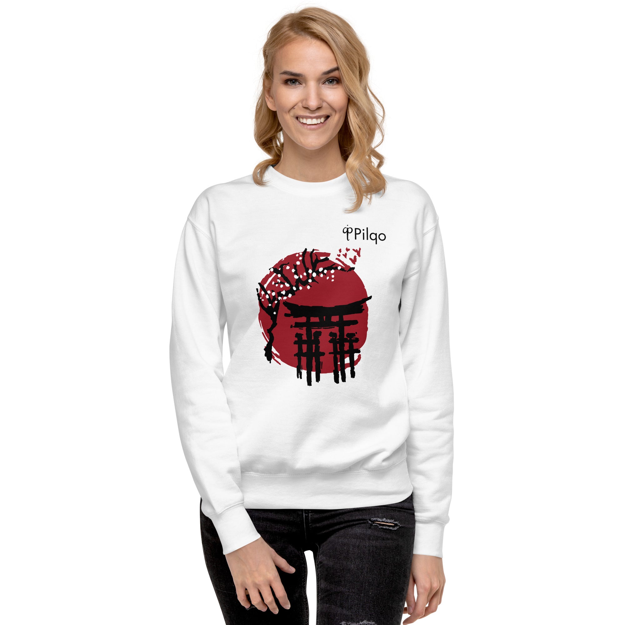 Premium-Sweatshirt mit Grafik und Logo