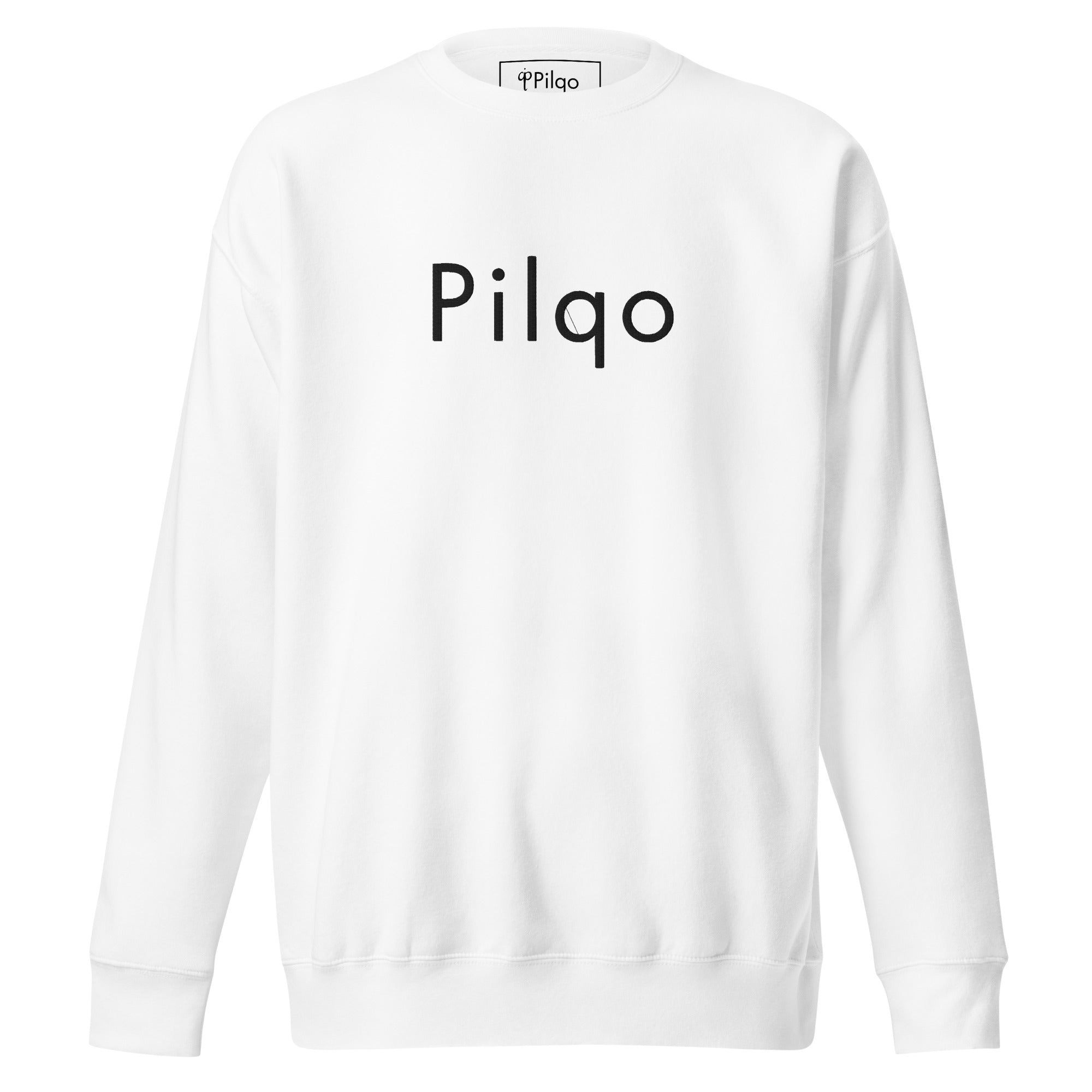 Sweatshirt with embroidery text