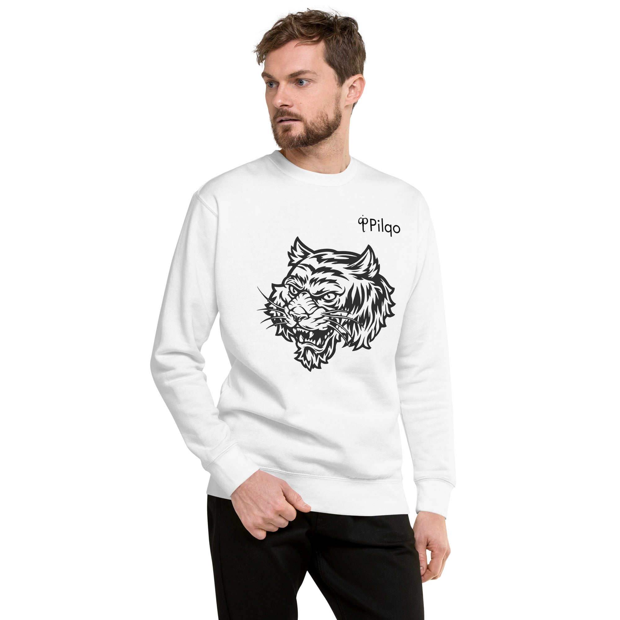 Premium sweatshirt with graphics and logo