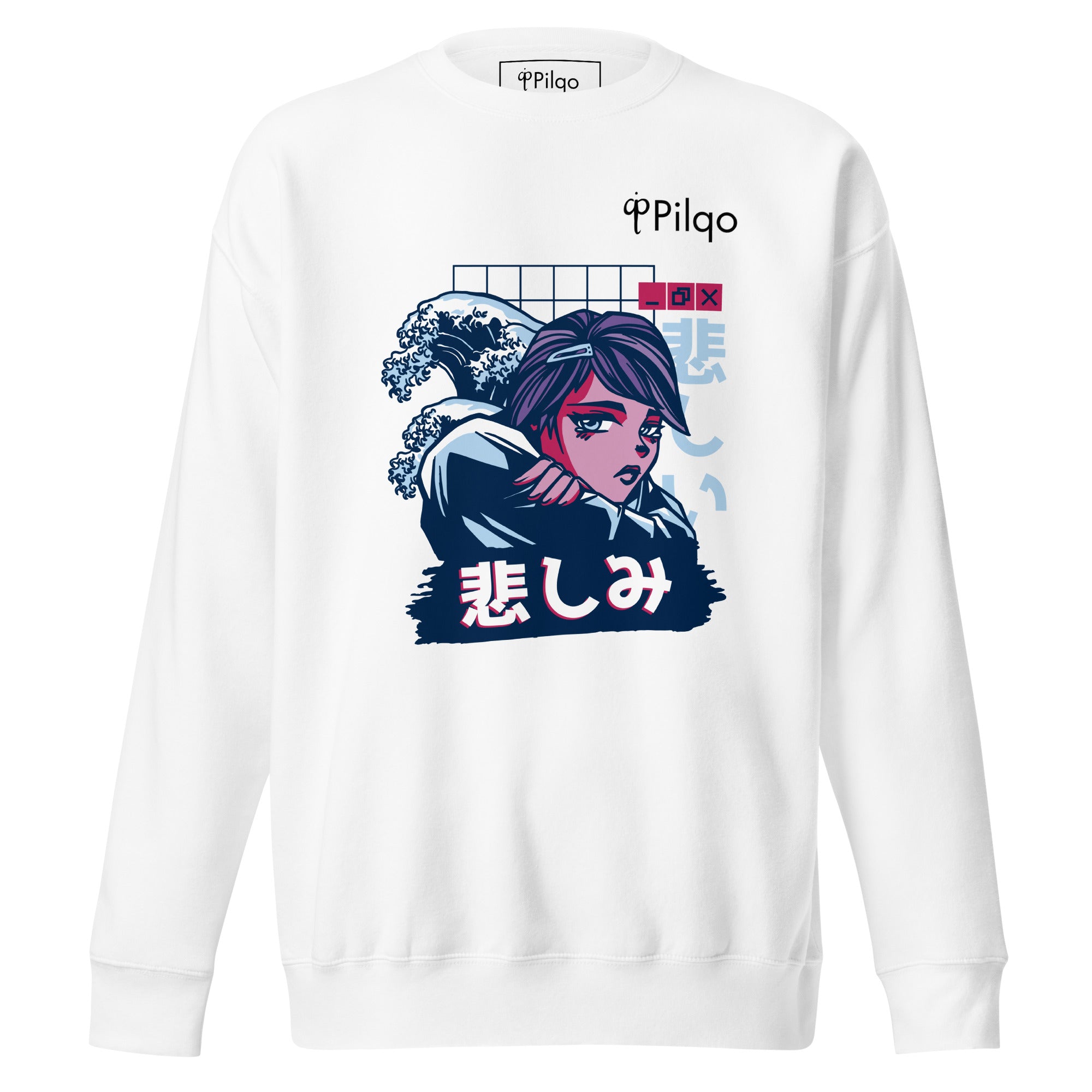 Premium sweatshirt with graphics and logo