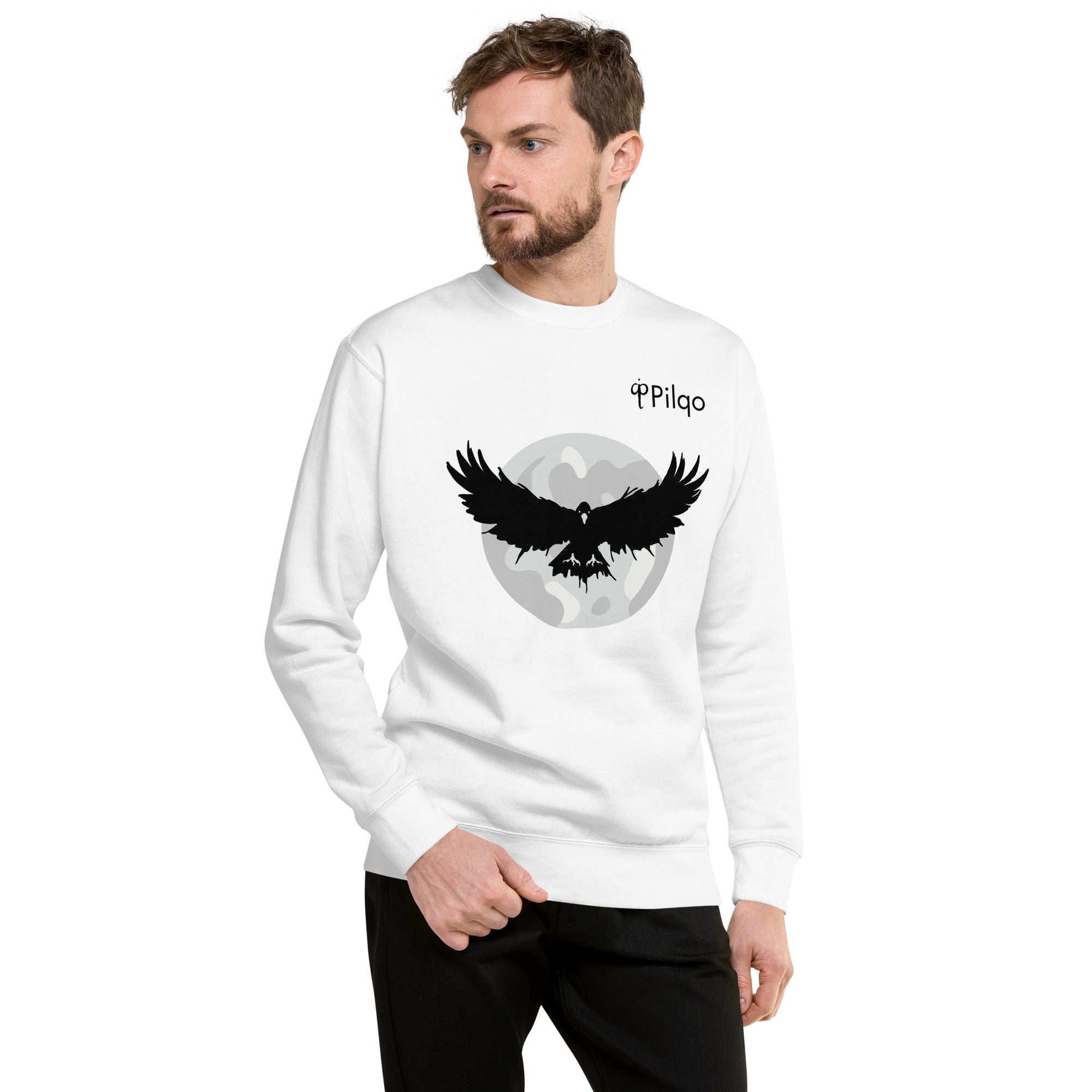 Premium sweatshirt with graphics and logo