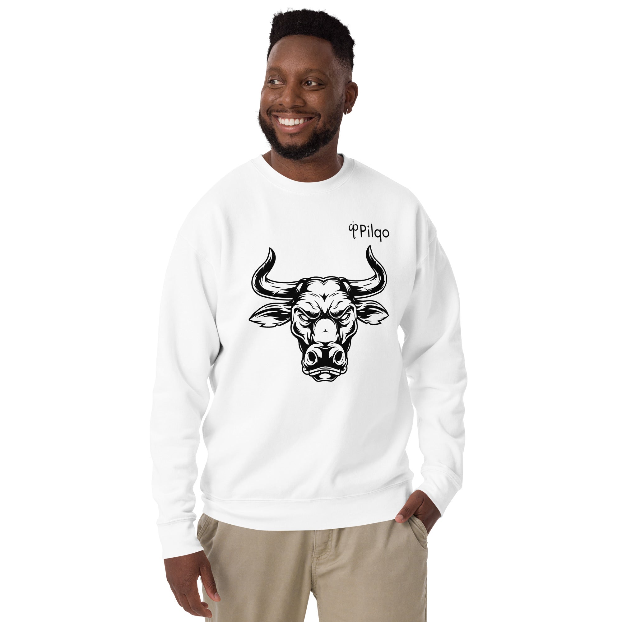 Premium sweatshirt with graphics and logo