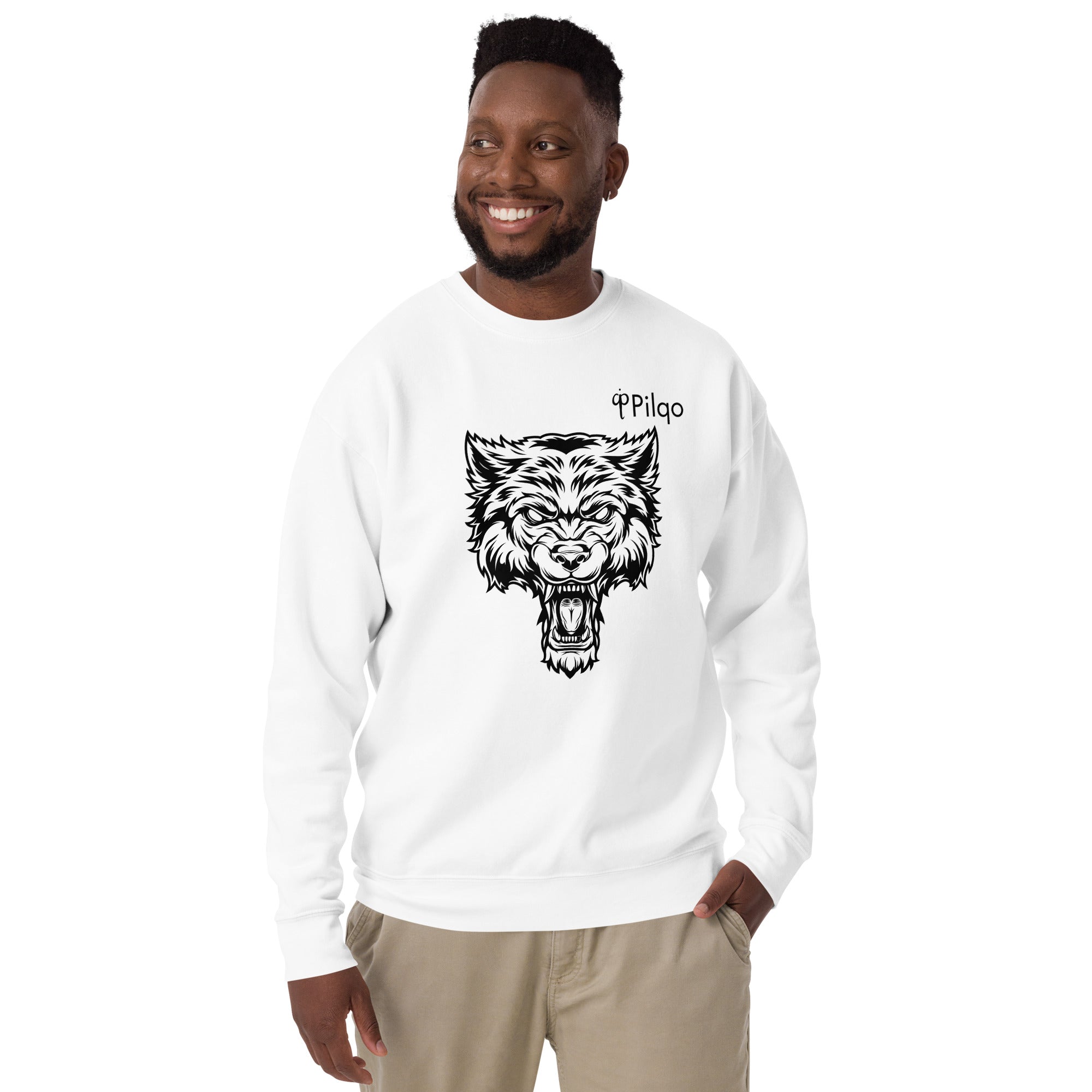 Premium sweatshirt with graphics and logo