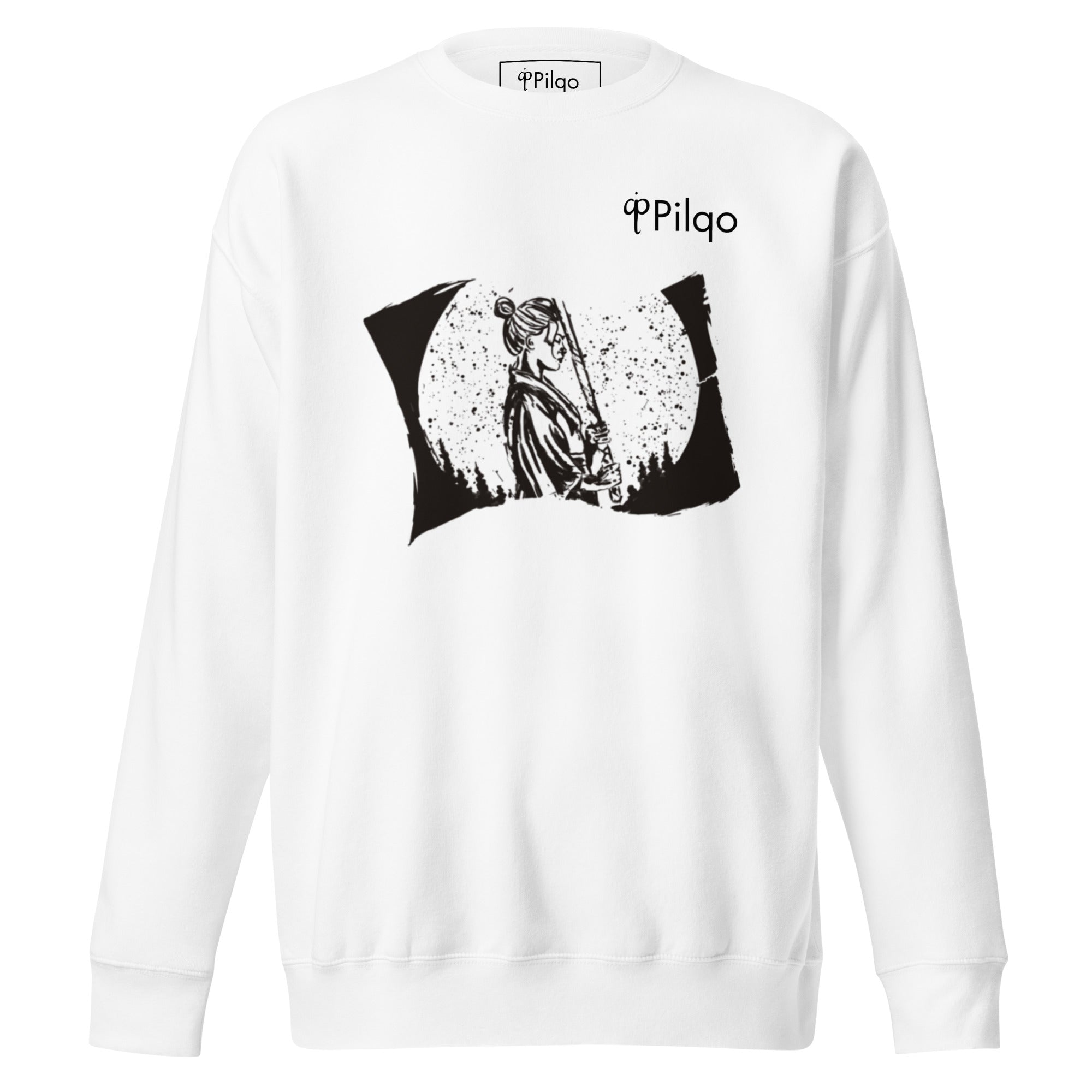 Premium sweatshirt with graphics and logo