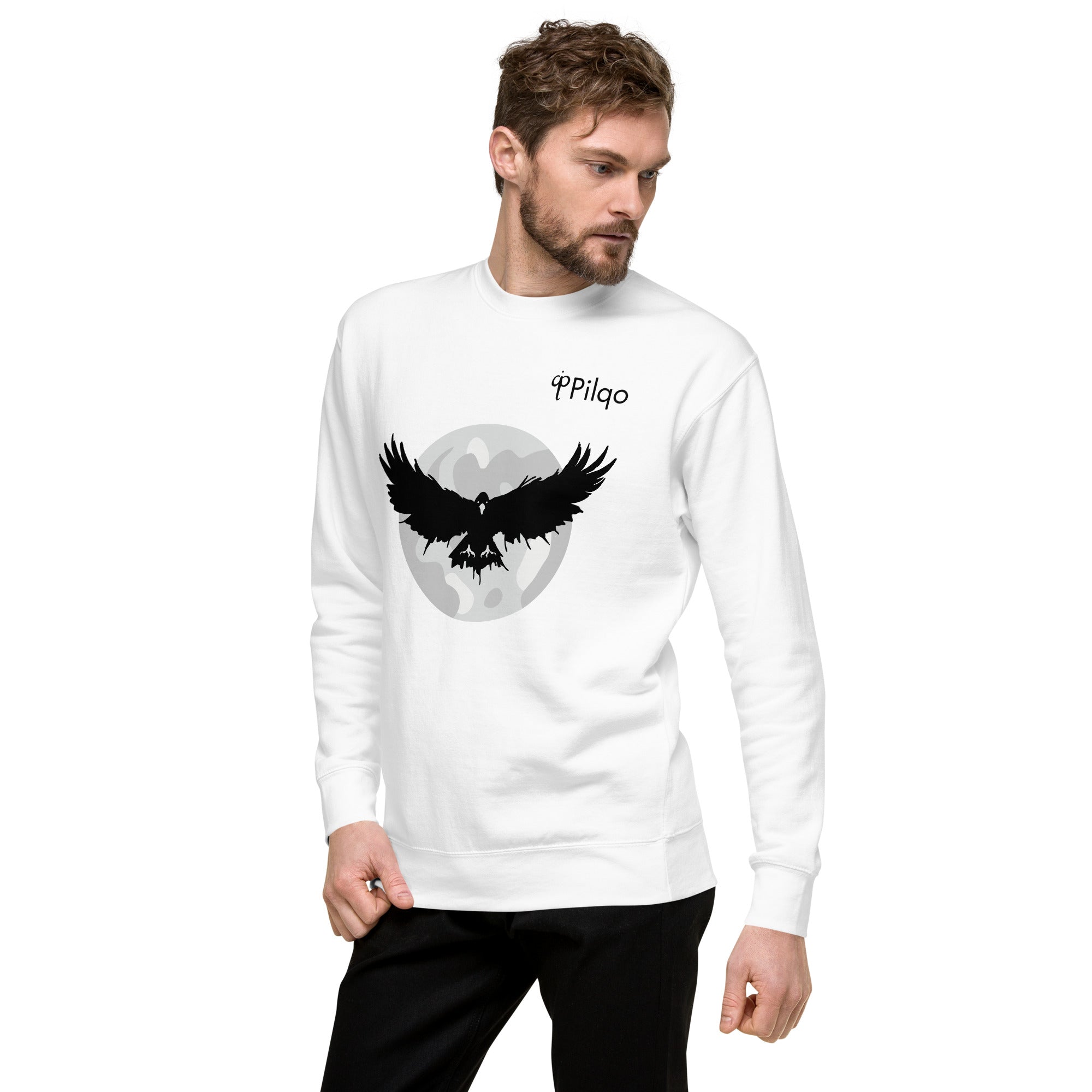 Premium sweatshirt with graphics and logo