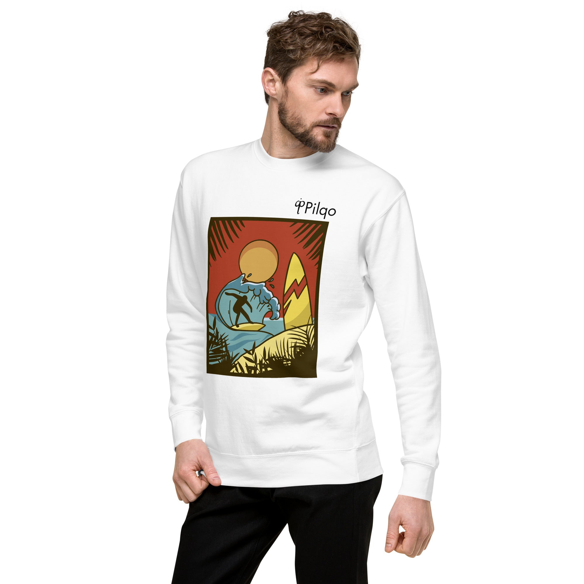 Premium-Sweatshirt mit Grafik und Logo