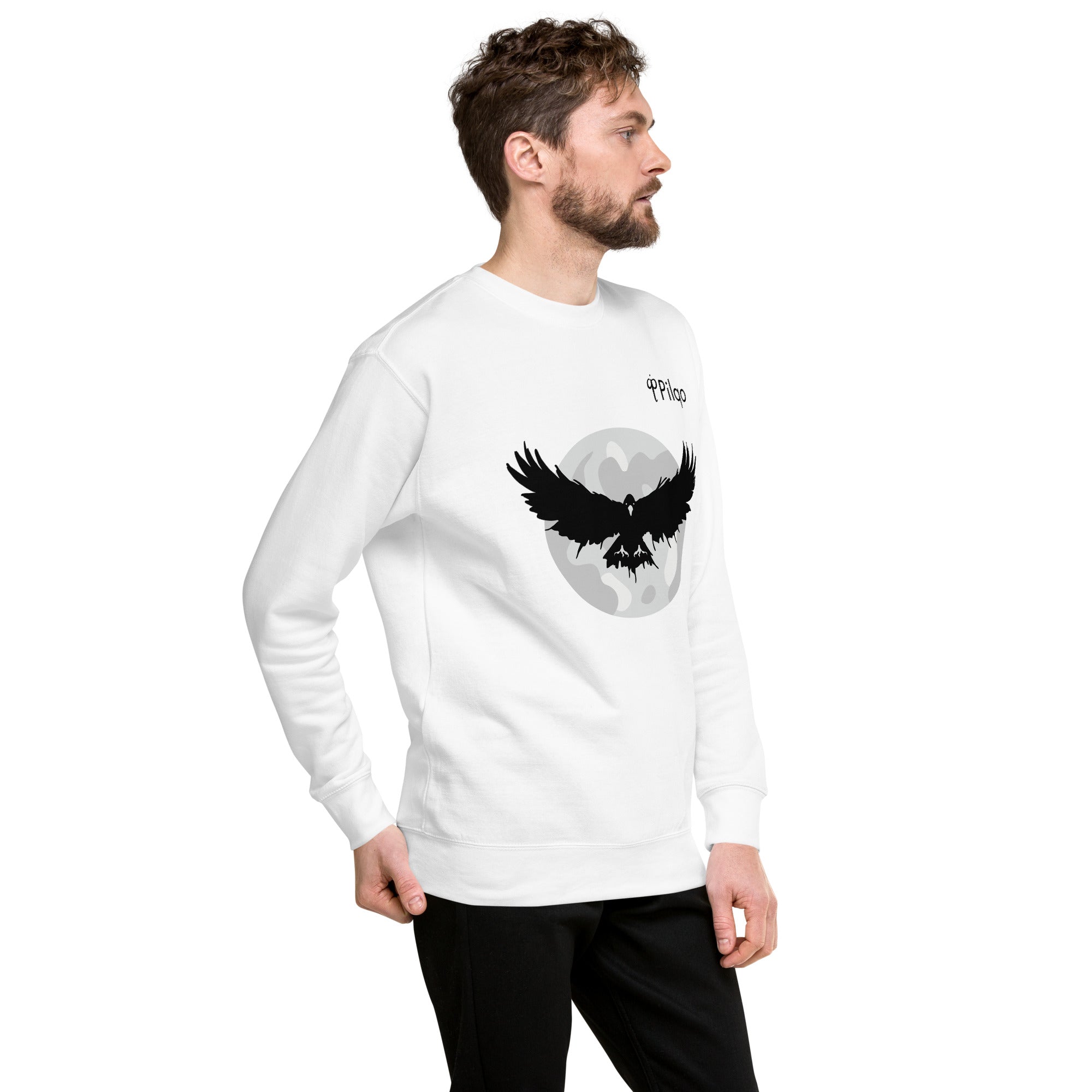 Premium sweatshirt with graphics and logo