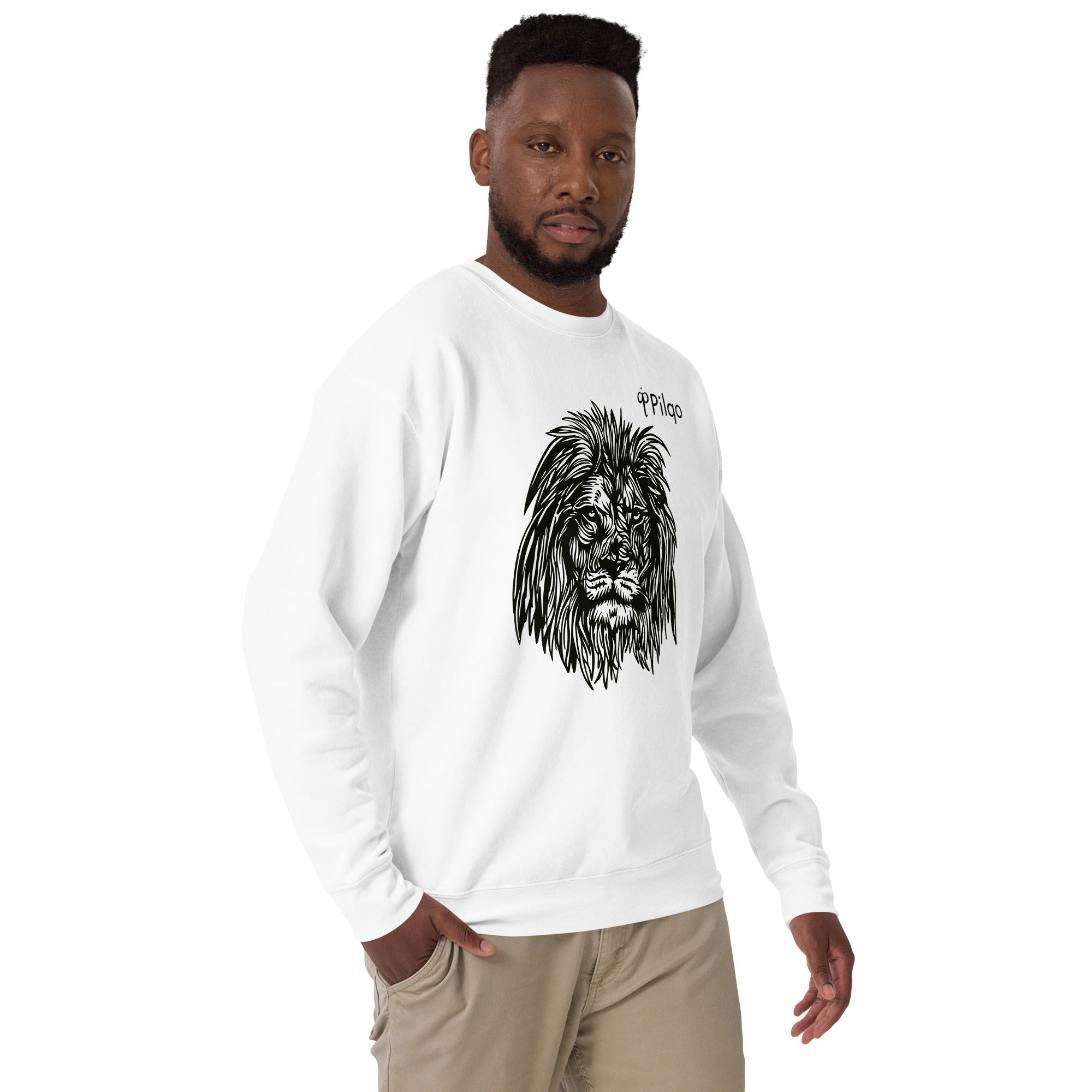 Premium sweatshirt with graphics and logo