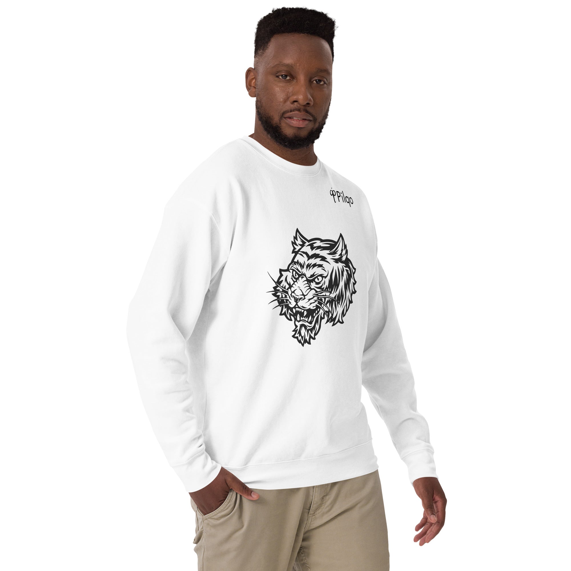 Premium sweatshirt with graphics and logo