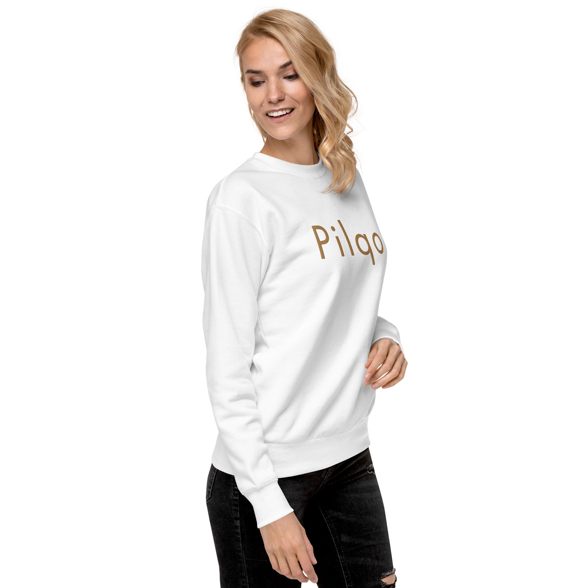 Premium Sweatshirt with embroidery text