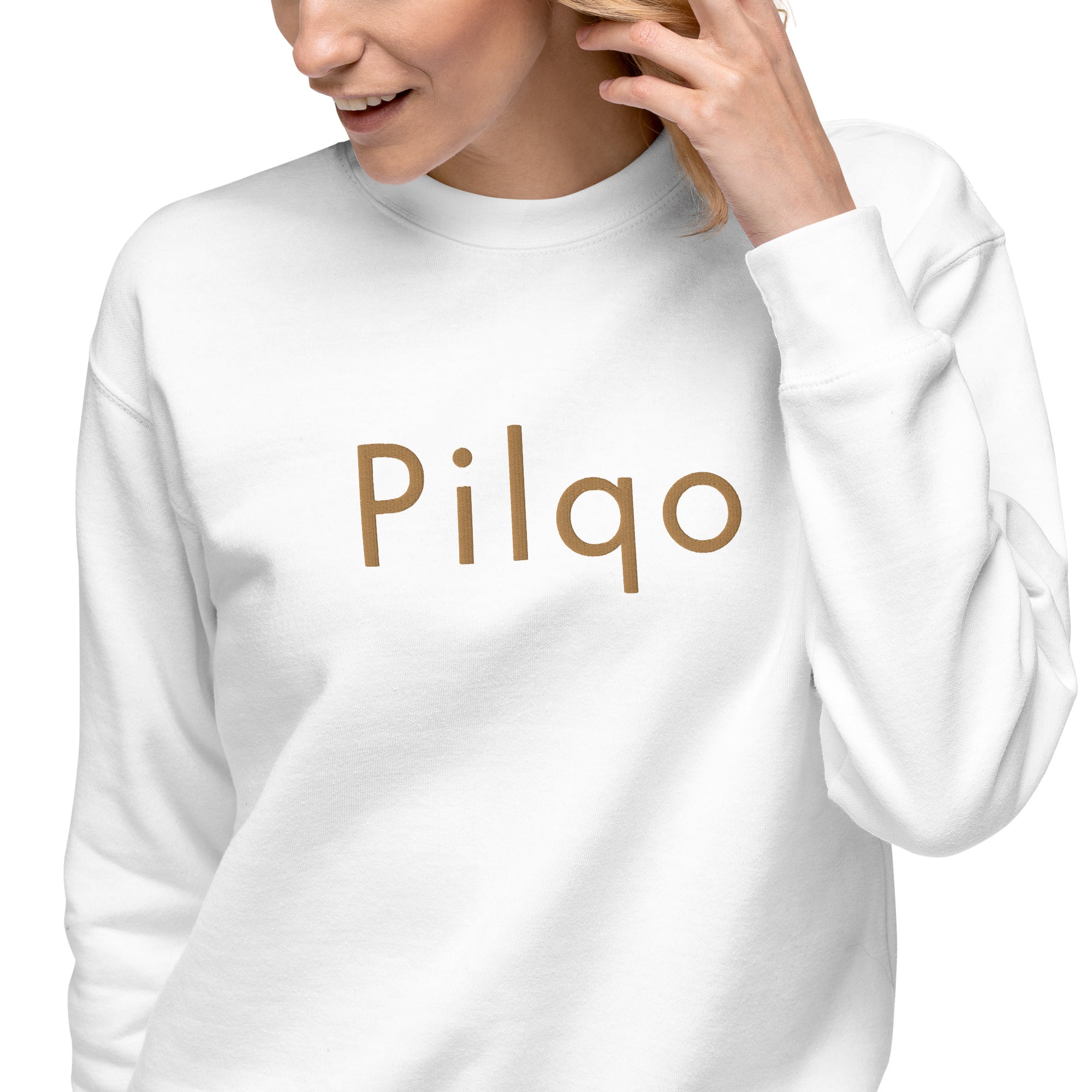 Premium Sweatshirt with embroidery text