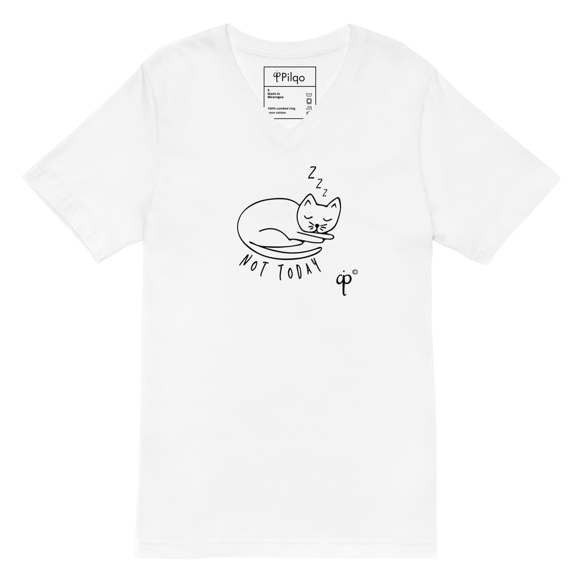 V-Neck T-Shirt with Graphic