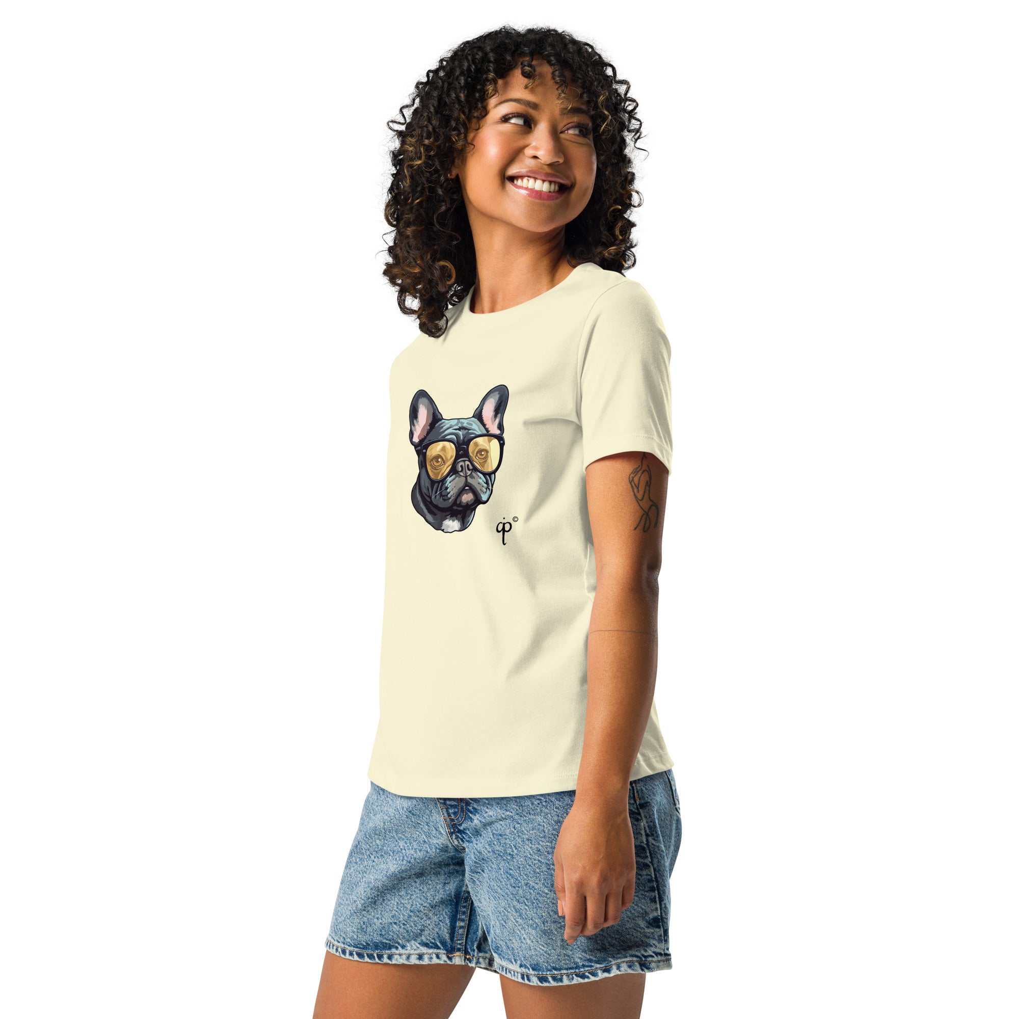 Casual T-shirt with a dog print