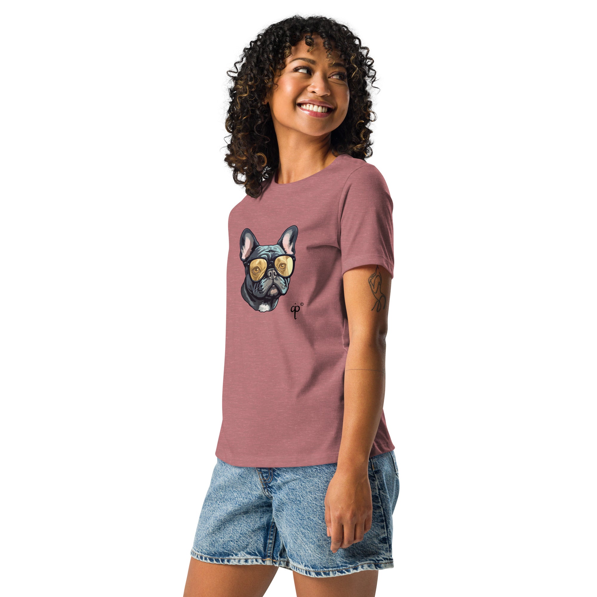 Casual T-shirt with a dog print