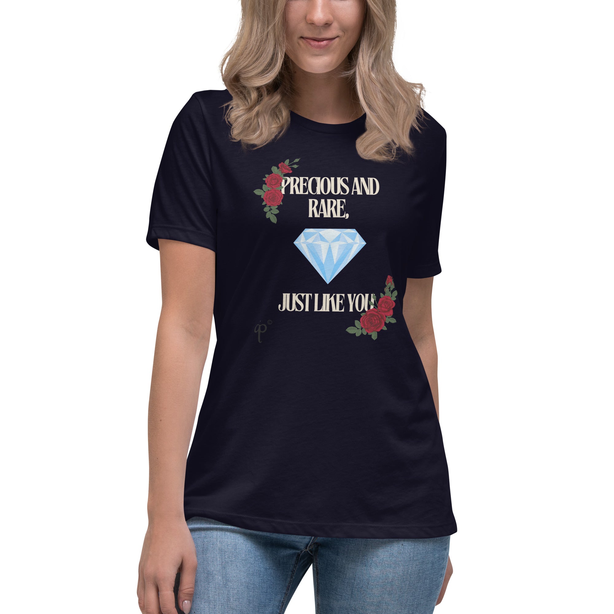 T-shirt with text and graphics