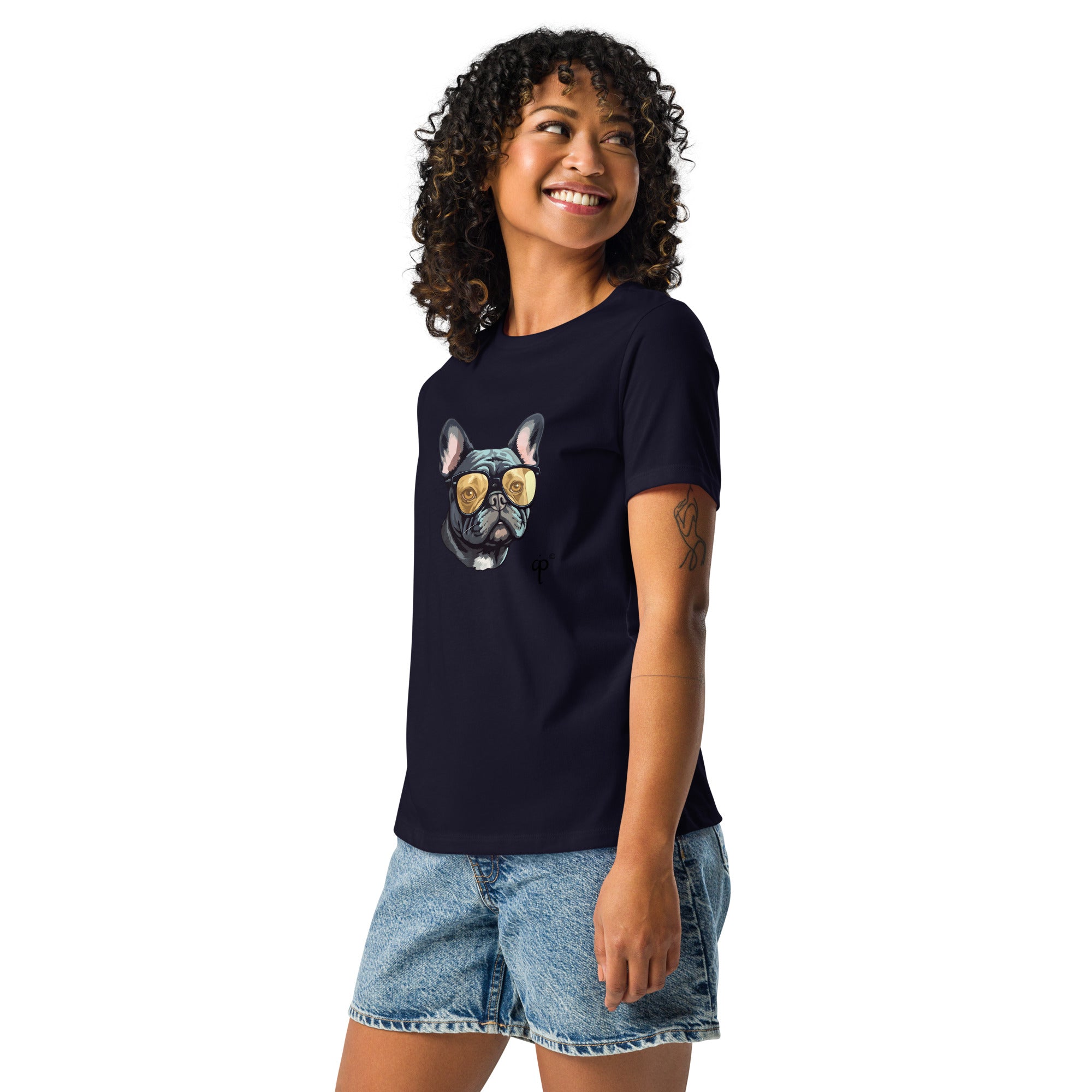 Casual T-shirt with a dog print