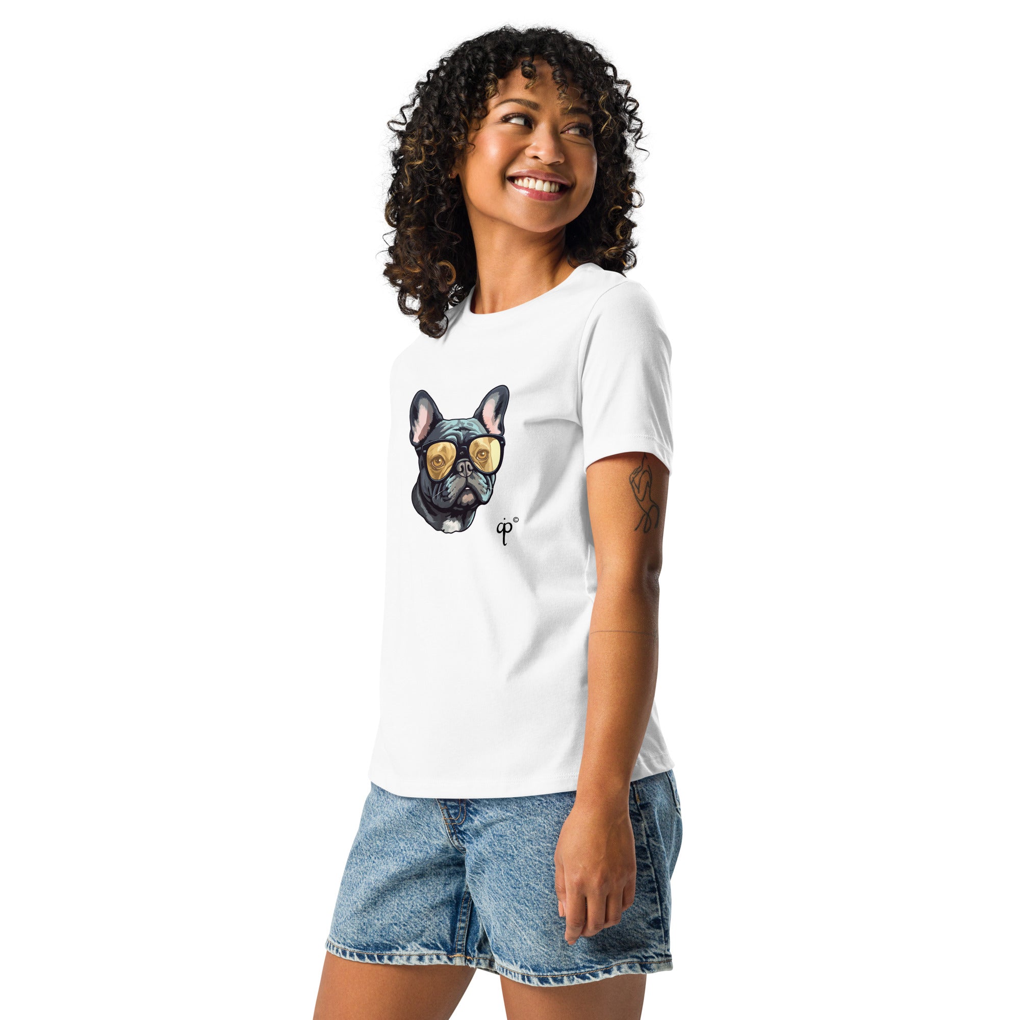 Casual T-shirt with a dog print